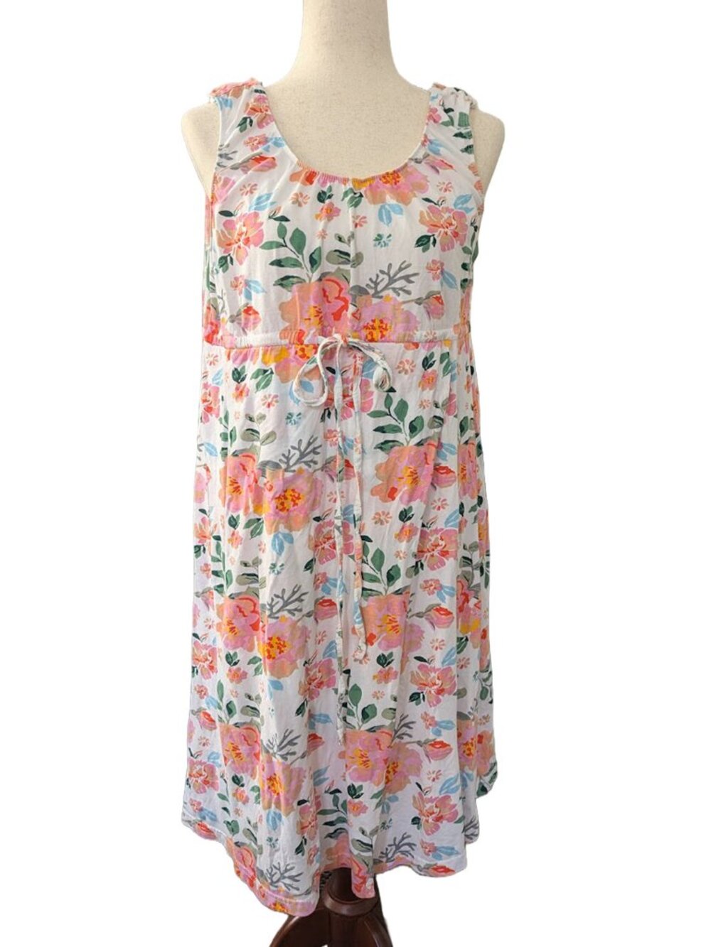 Baby be Mine Floral Sleeveless Midi Maternity Nursing Dress